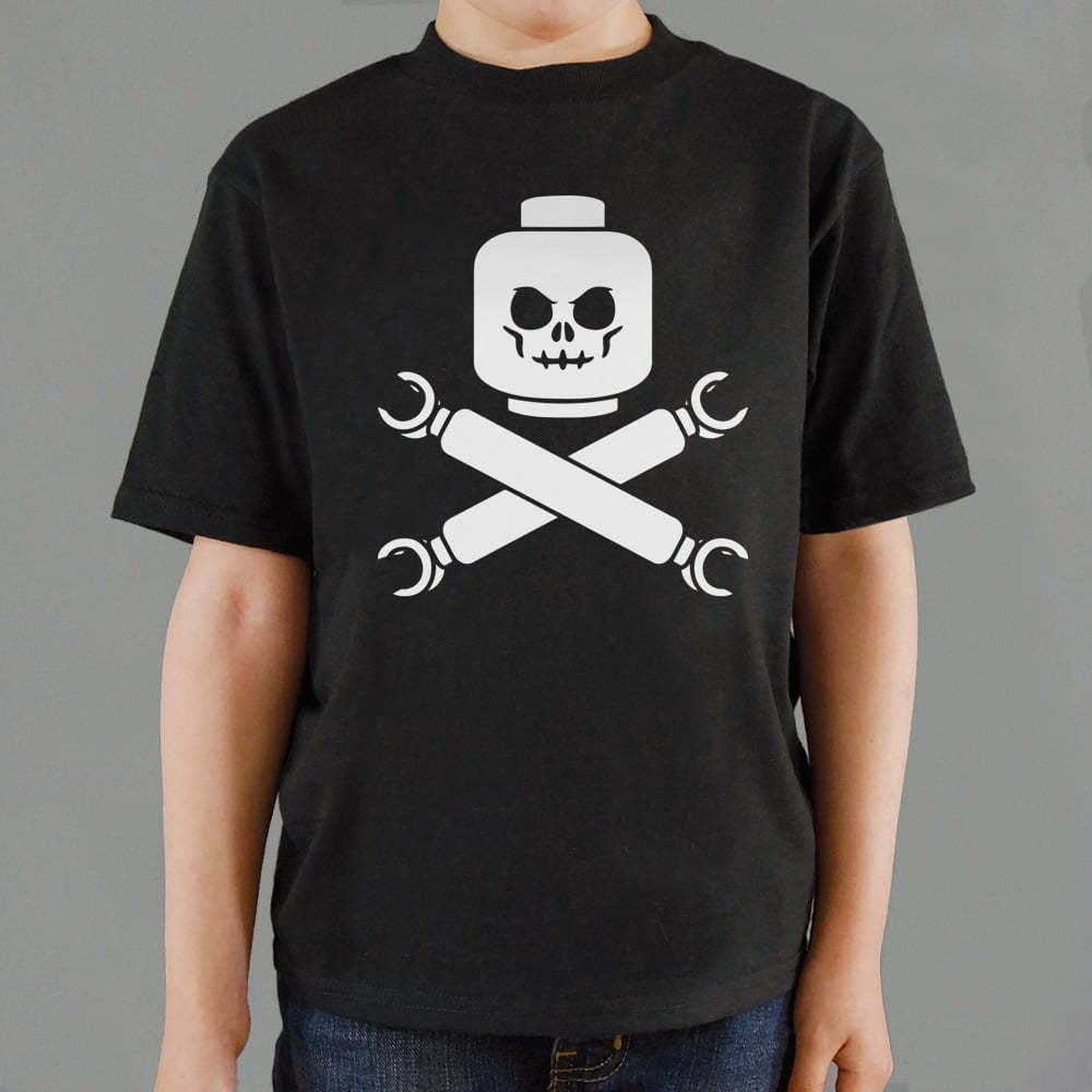 Plastic Block Pirates Toy Skull and Crossbones