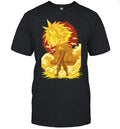 Cloud Strife Final Fantasy VII Shinra building with sword and lily flower video game Shirt