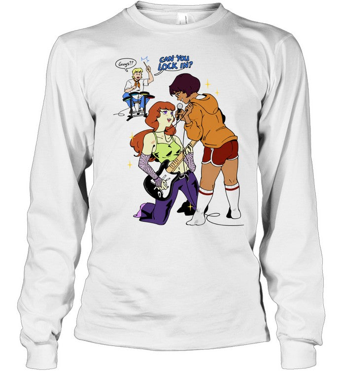 Daphne Blake Velma Dinkley Fred Jones Scooby Doo Can you lock in Guys Shirt
