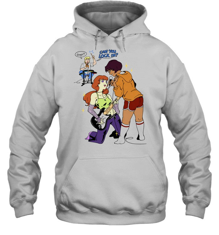 Daphne Blake Velma Dinkley Fred Jones Scooby Doo Can you lock in Guys Shirt