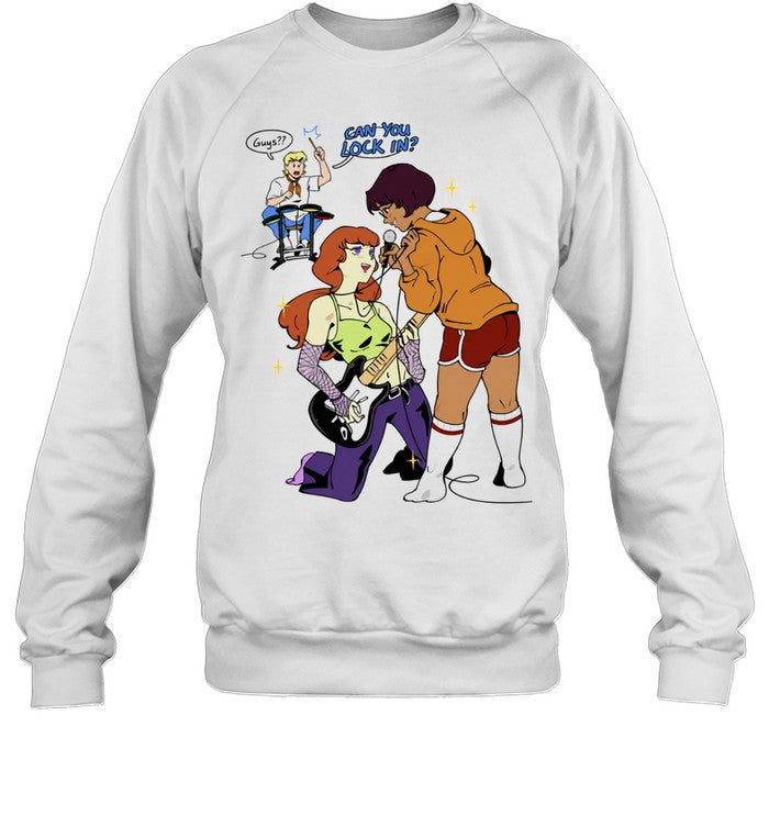 Daphne Blake Velma Dinkley Fred Jones Scooby Doo Can you lock in Guys Shirt