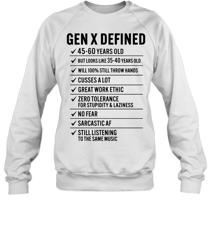Gen Defined 45 60 years old Shirt