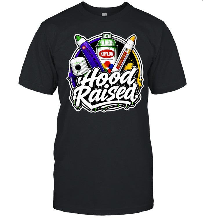 Krylon Hood Raised Solid Marker spray paint can art shirt