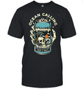 Ocean Calling Keep It Salty Skull Palm Tree Shirt