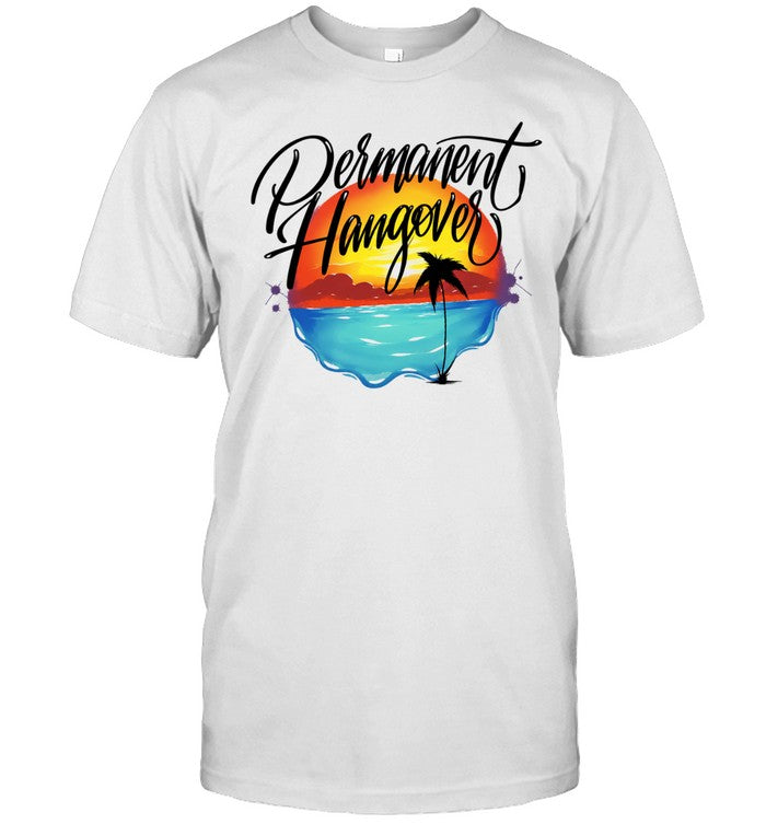 Permanent Hangover Sunset Palm airbrush 90s bootleg Shirt