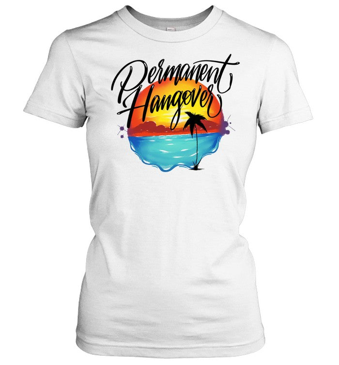 Permanent Hangover Sunset Palm airbrush 90s bootleg Shirt