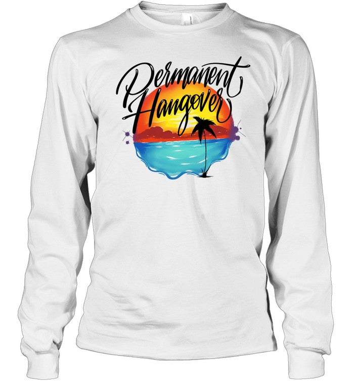 Permanent Hangover Sunset Palm airbrush 90s bootleg Shirt