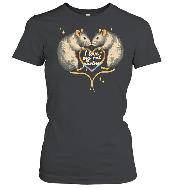 Rats heart I love my rat partner romantic Shirt