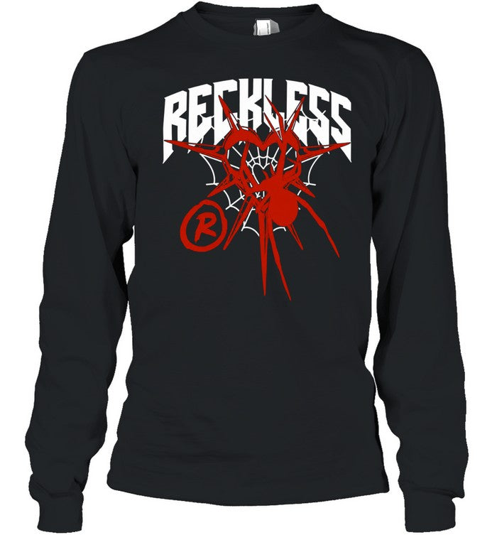 Reckless spider web heart symbol logo Shirt