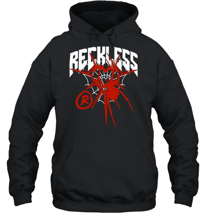 Reckless spider web heart symbol logo Shirt