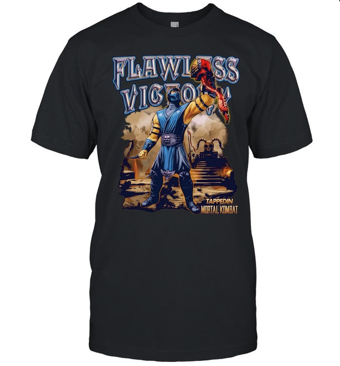 Subzero Mortal Kombat Flawless Victory Tappedin Mortal Kombat Shirt