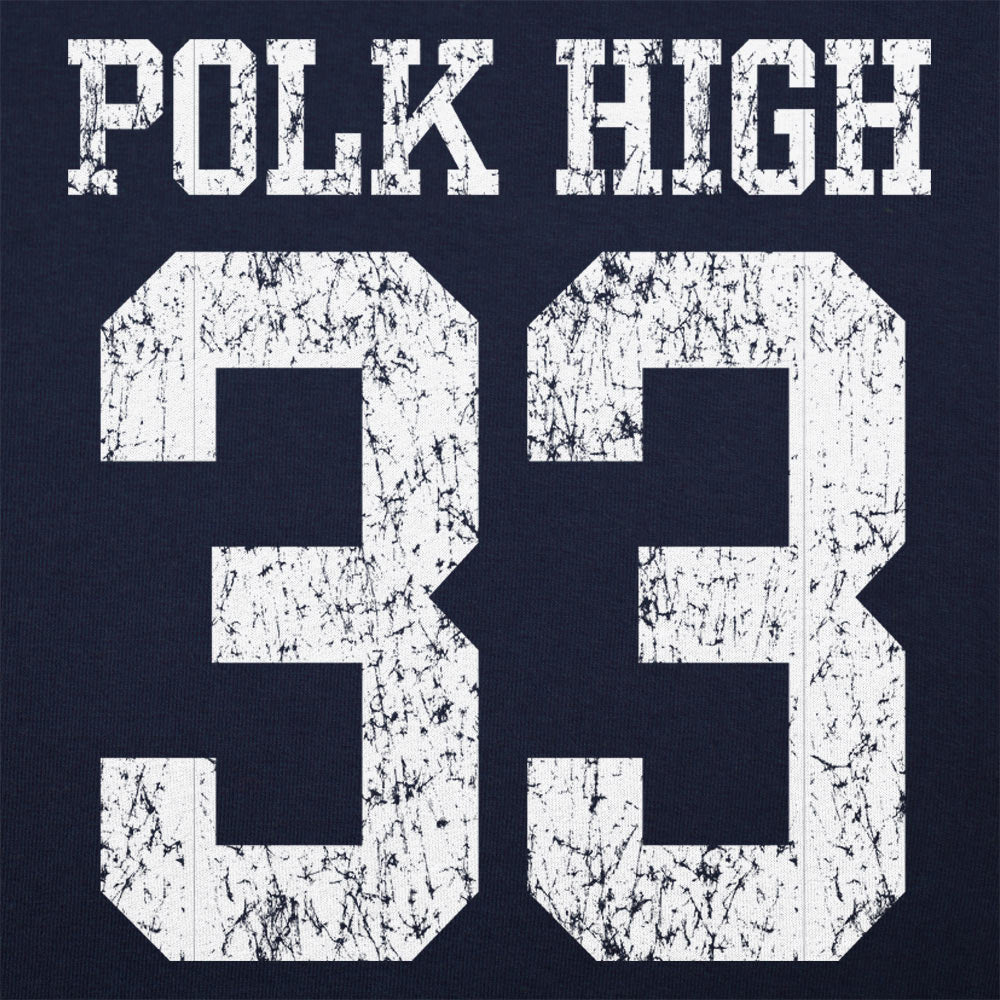 Polk High Panthers Number 33 Football Jersey Design