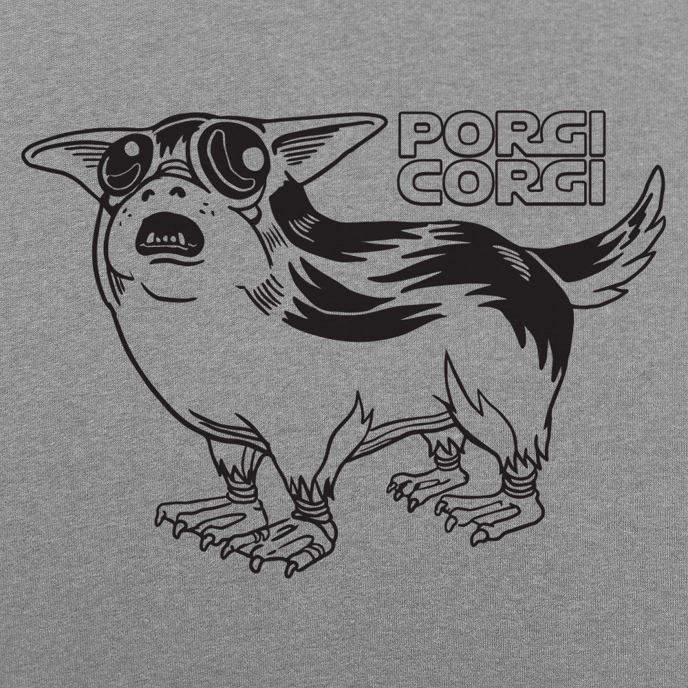 Porgi Corgi Space Creature and Corgi Mashup