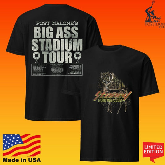 Post Malone Stoney Hunting Club Big Ass Stadium Tour T-shirt