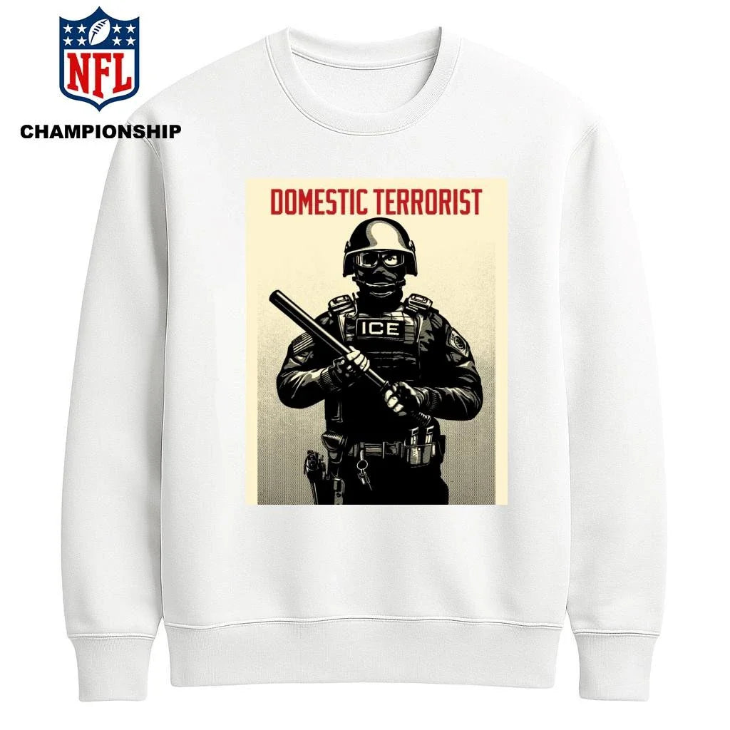 Projection Mirror Domestic Terrorist ICE Shirt