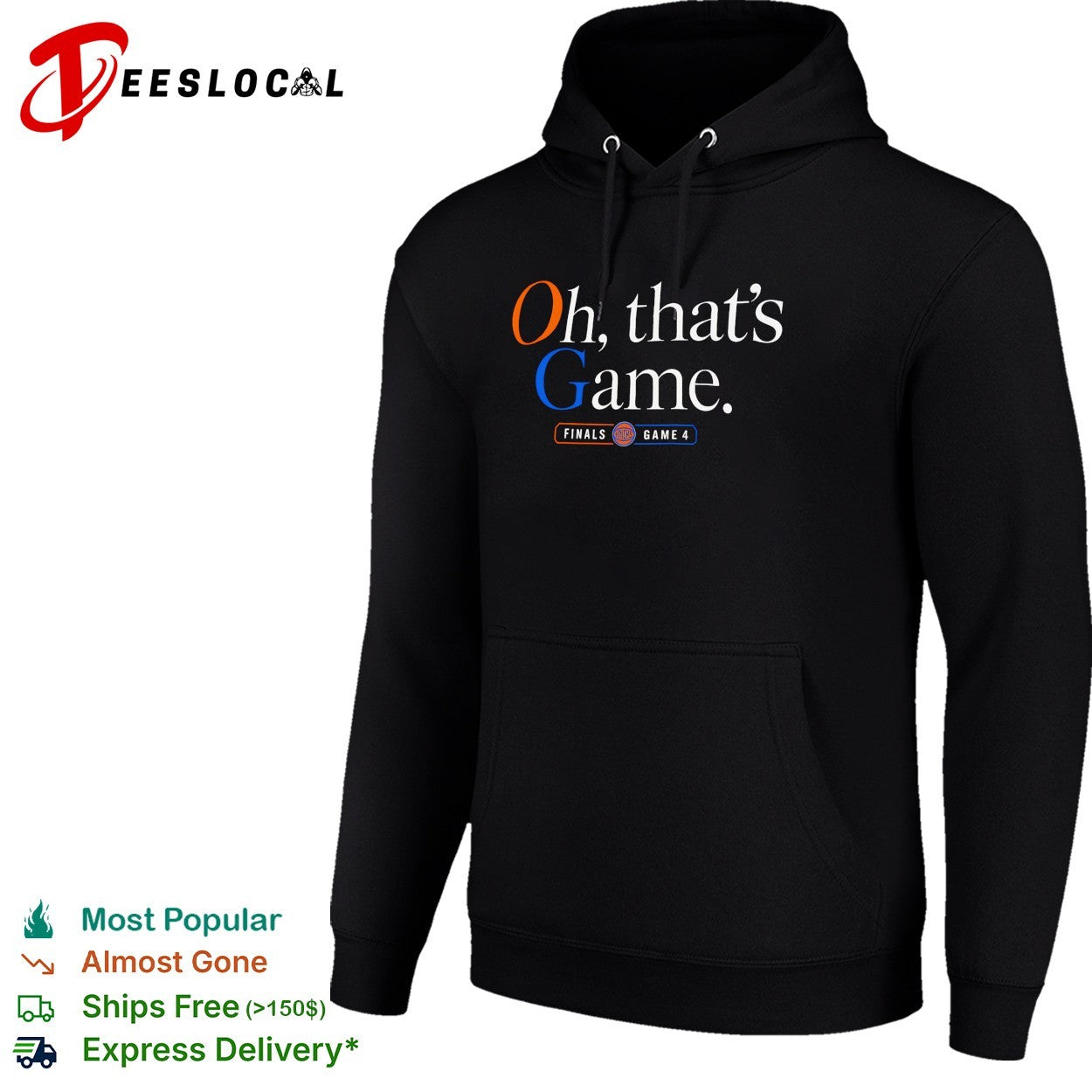 Oh that’s game New York Knicks Finals Game 4 bold typography shirt