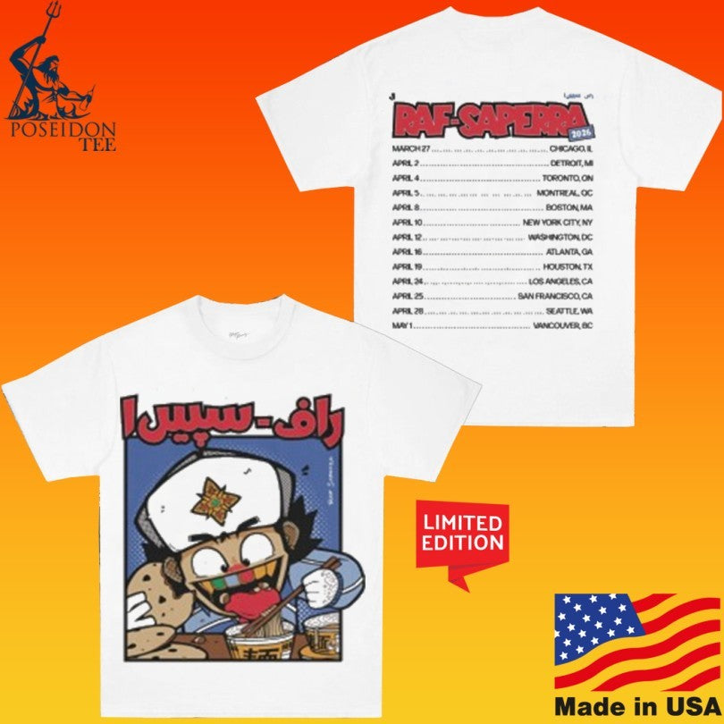 Raf-saperra Heavy Steppin’ 2026 Tour Shirt