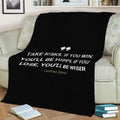 quotes james bond Fleece Throw Blanket