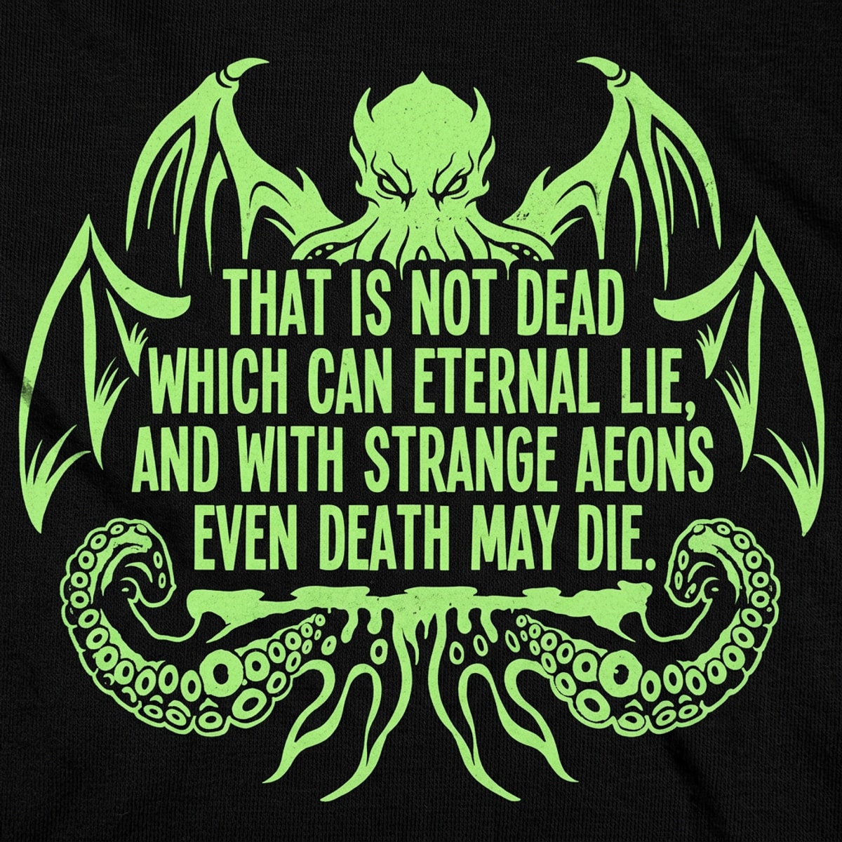 Quoth The Necronomicon Cosmic Horror Cthulhu Monster Quote