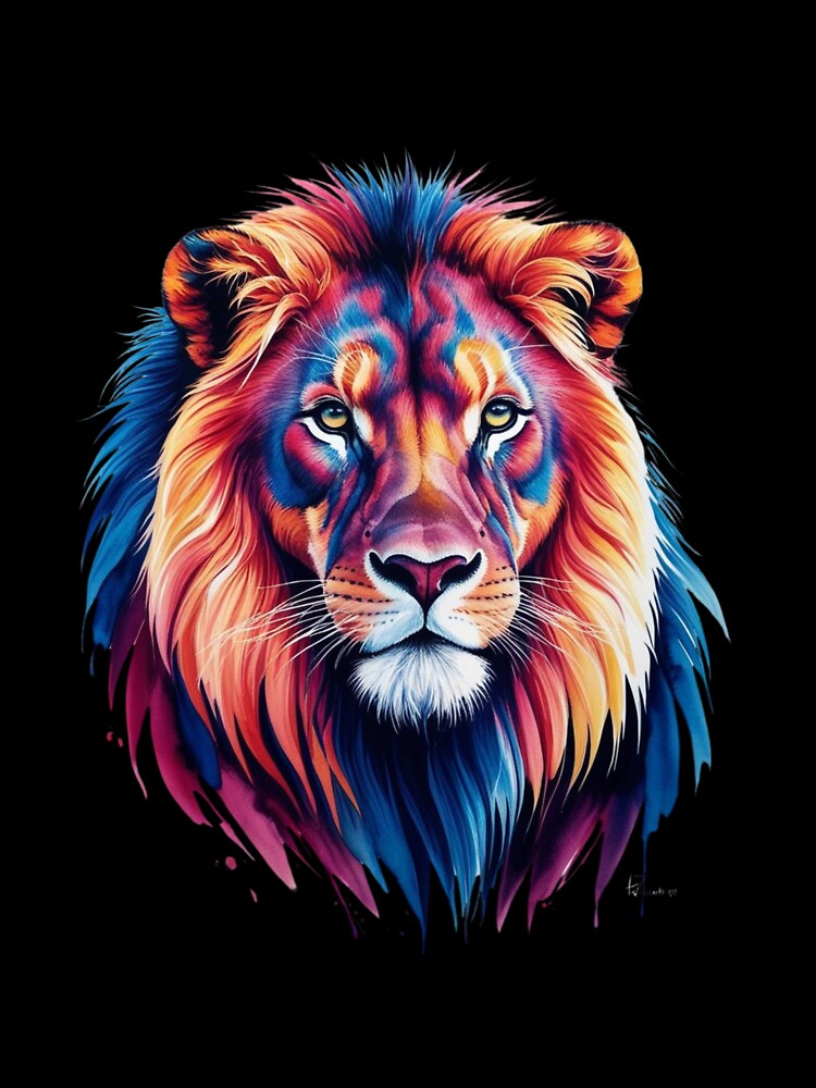 Neon Lion by Nature's Palette
