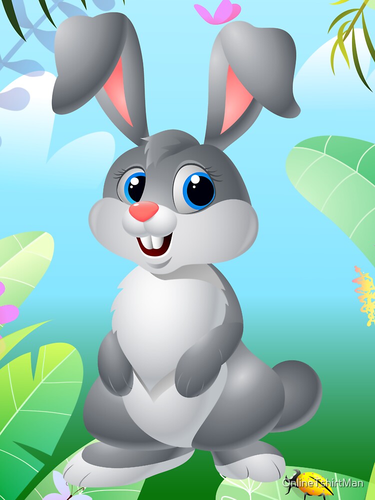 RABBIT GRAPHIC BABY BUNNY RABBIT DESIGN by OnlineTshirtMan