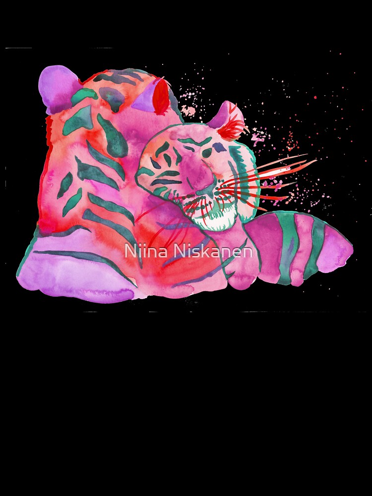Cuddling Tigers - Pink Palette by Niina  Niskanen