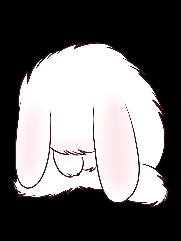 Baby rabbit is shy by TiffyChaa