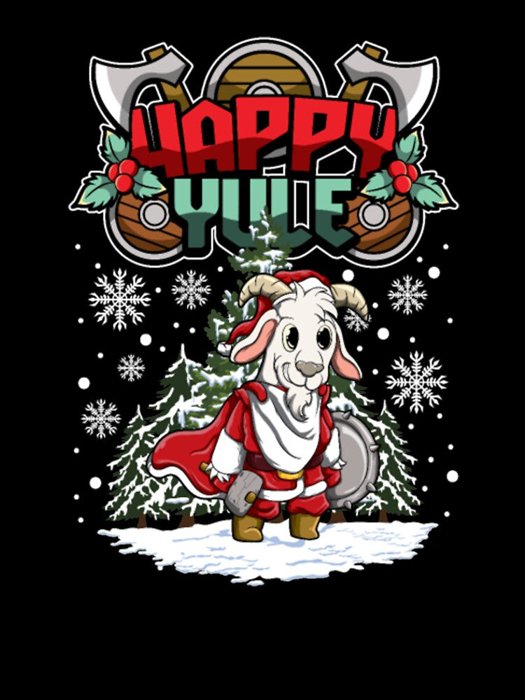 Happy Yule Viking Goat by ClamenTaon