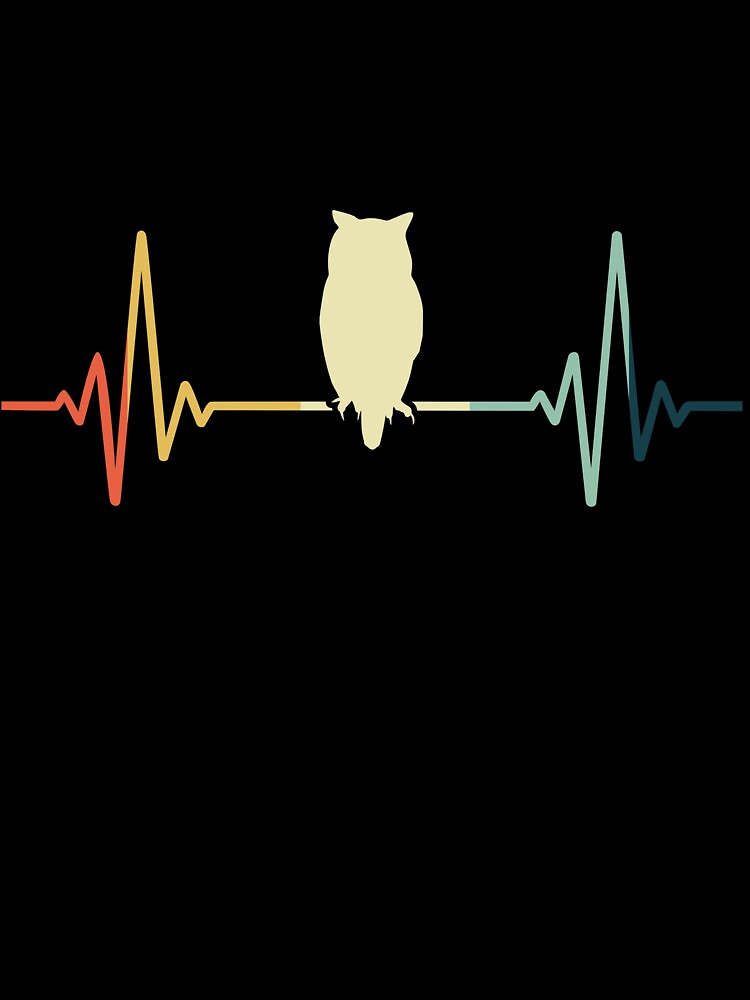 Owl Heartbeat Vintage by NgocLanDesign