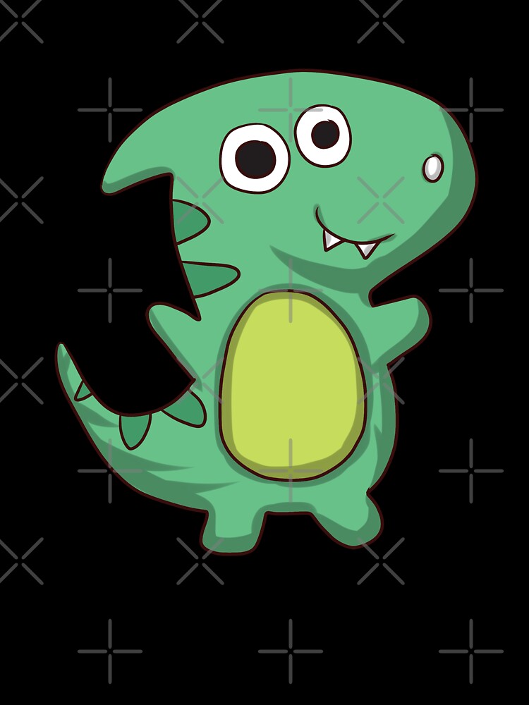 Cute Green Dinosaur For Kids #5 by SalahBlt