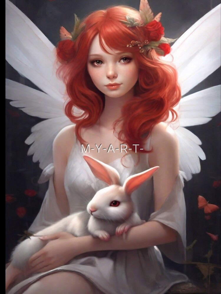 She has a beautiful rabbit by M-Y-A-R-T-