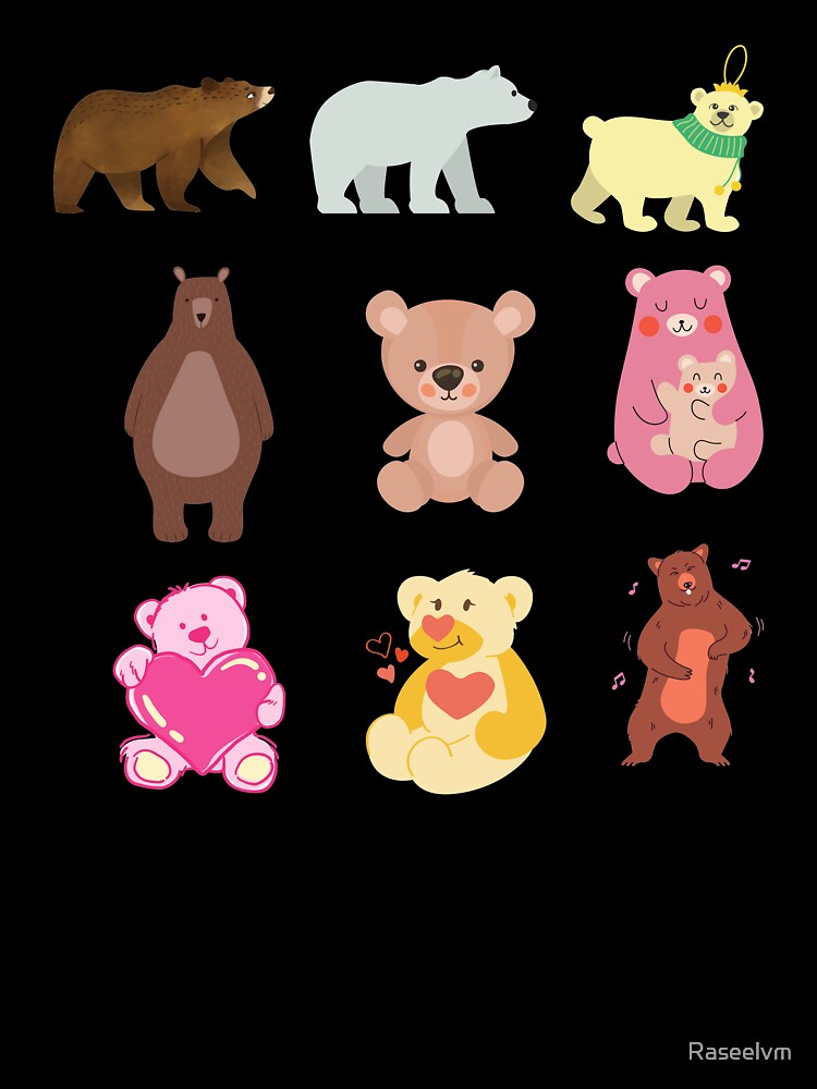 Bear sticker pack by Raseelvm