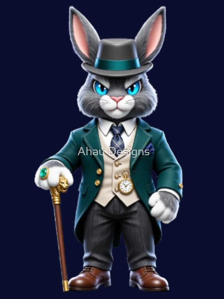 Elegant Gentleman Rabbit by Ahau Designs