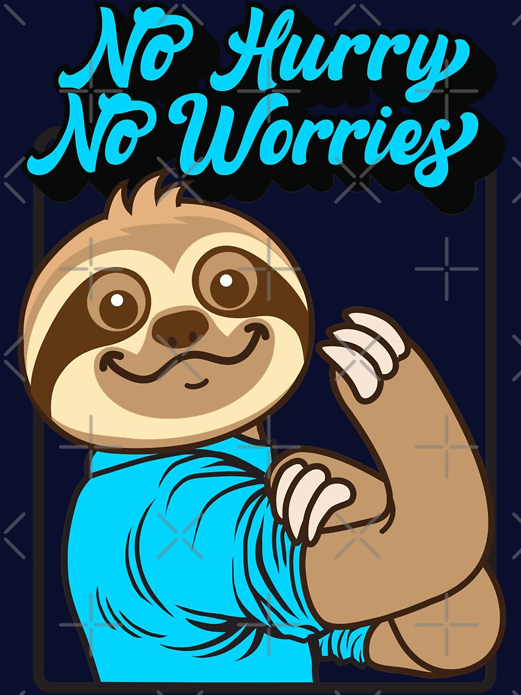 No Hurry No Worries Sloth by plushism