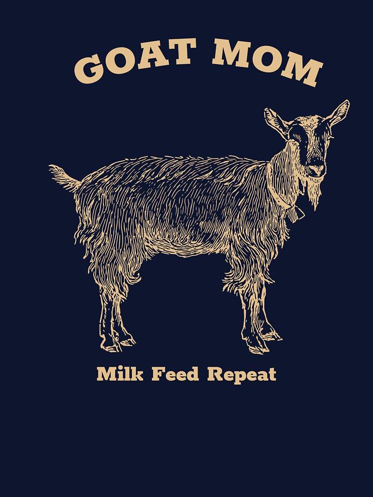 Funny Goat Mom Drama Club T-Shirt by HairballsSheds