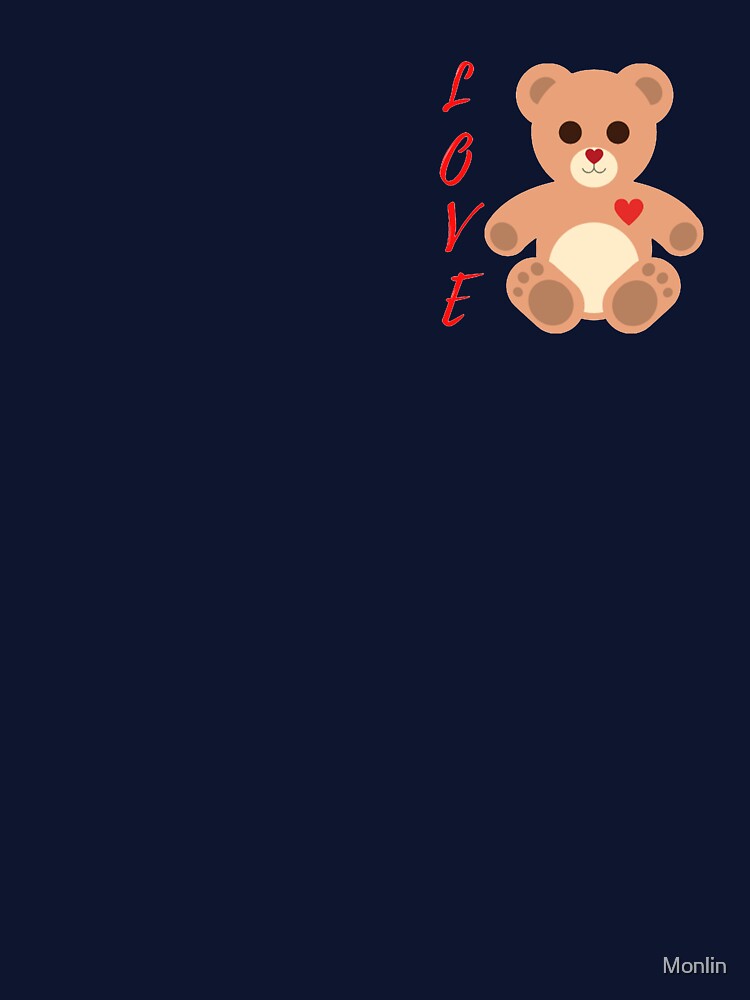 The caring bear.Love you by Monlin