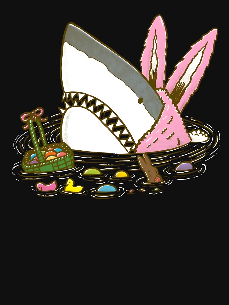 The Easter Shark Funny Easter by KatieThomShop