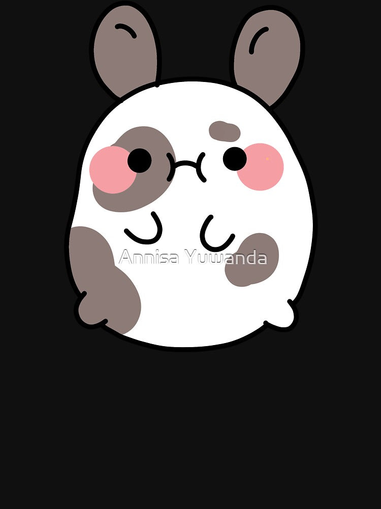 Cute Kawaii Chubby Chonky Rabbit Bunny #1 by Annisa Yuwanda