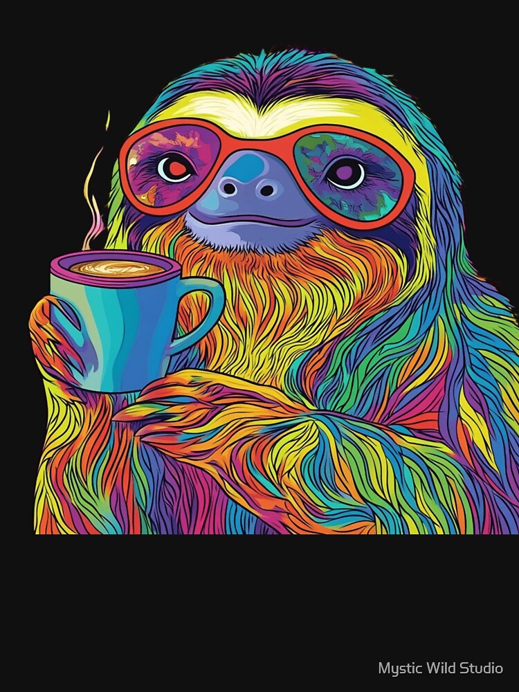 Chill Sloth by Mystic Wild Studio