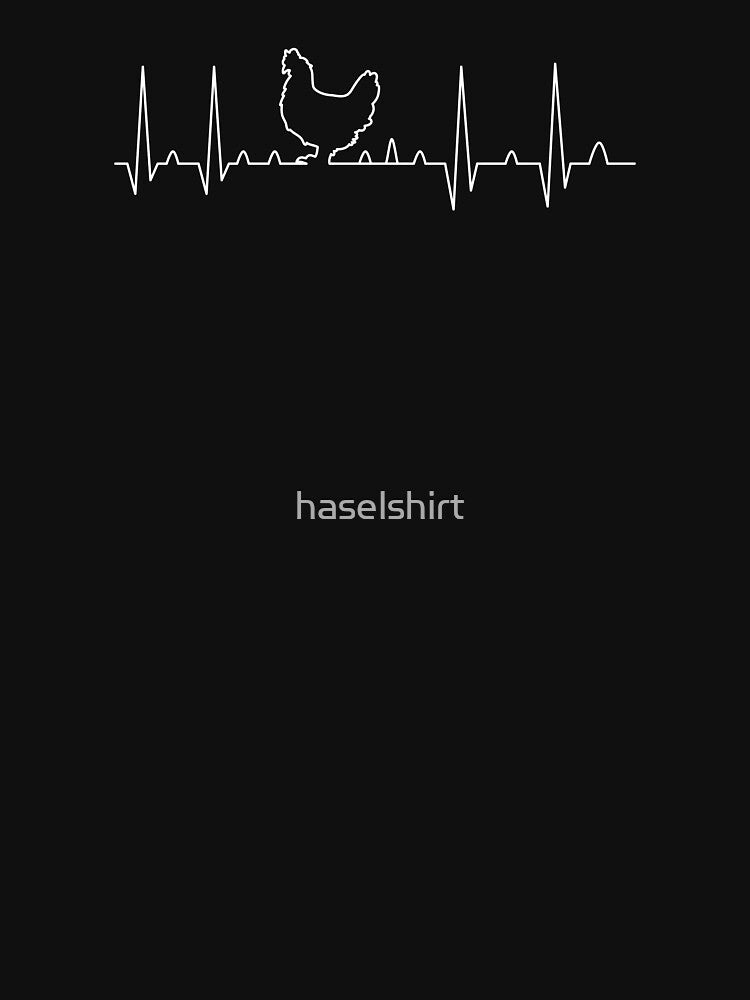 Chicken Farmer Farming Heartbeart Birthday Gift by haselshirt