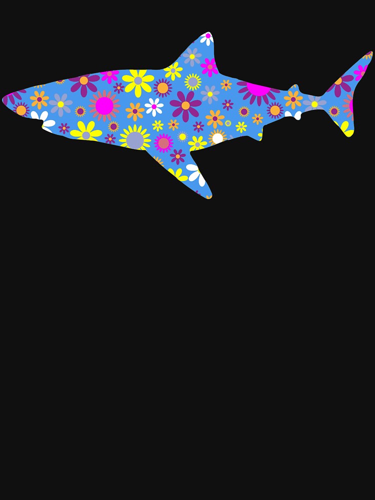 Cute Floral Shark Design - Unique Gift Ideas For Women And Girls by cartba