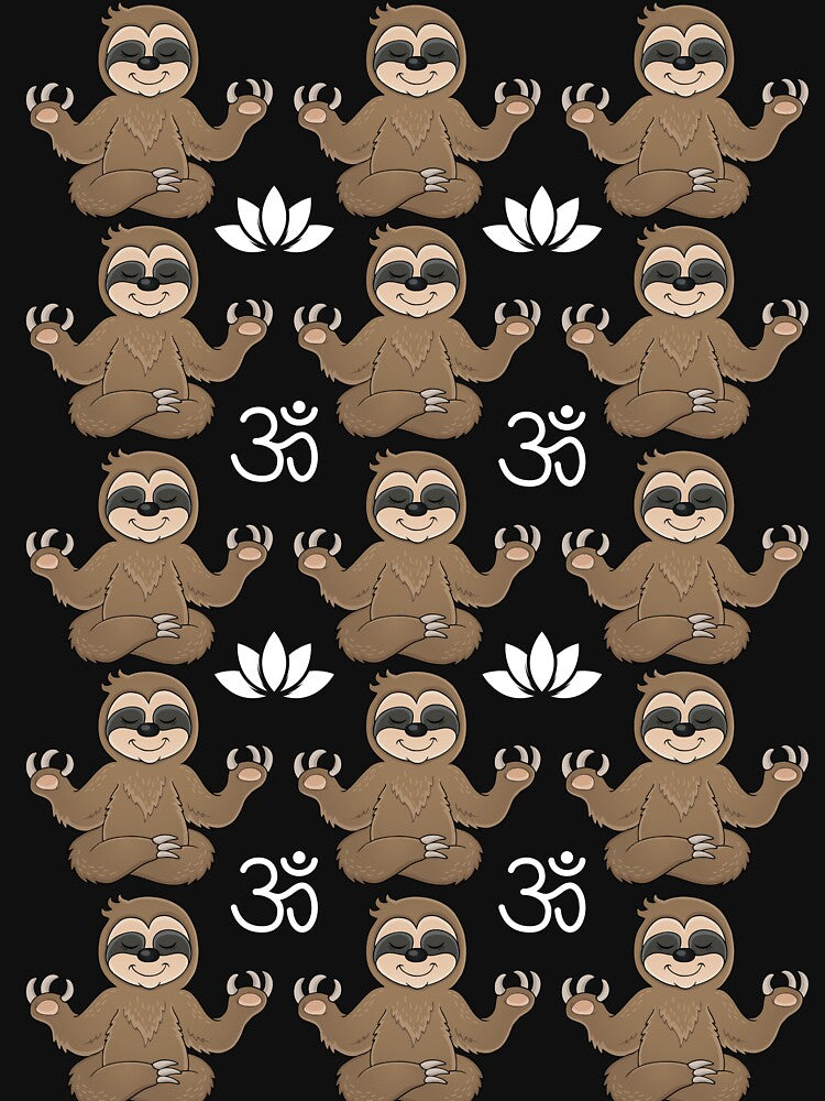 Sloth Yoga Om Namaste by Ashstone23