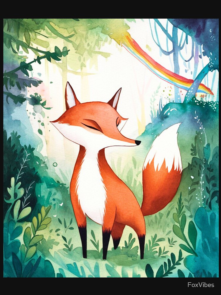 Whimsical Fox. Fantasy fox, magical forest, enchanting woodland, vintage fox by FoxVibes