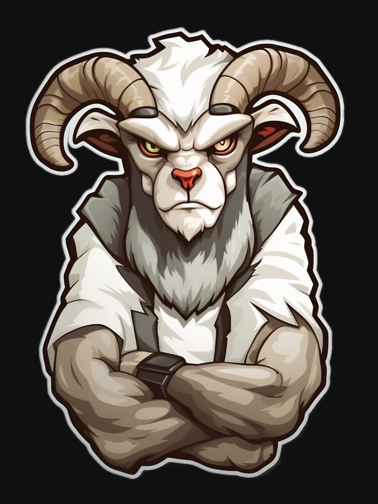 Disgruntled Angry Goat by Krys-Designs