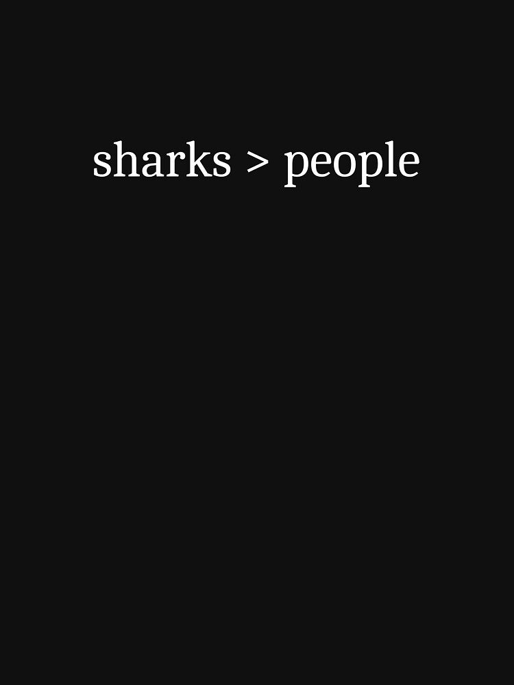 Sharks > People by Sleepy Cat Design