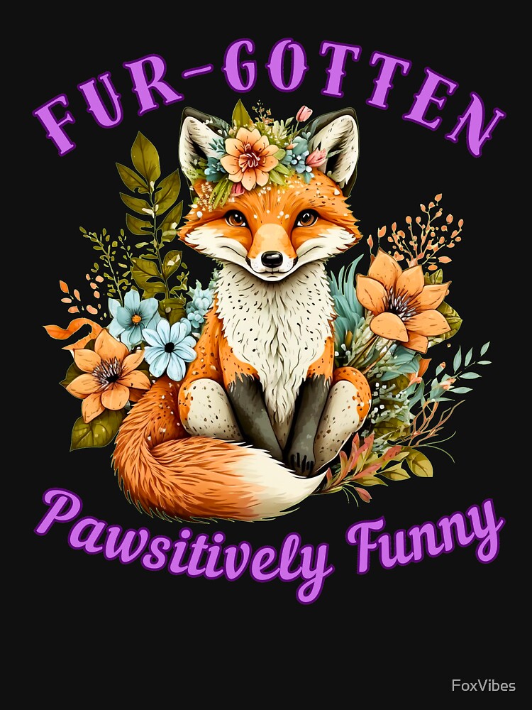 Fur-gotten Pawsitively Funny. realistic fox by FoxVibes