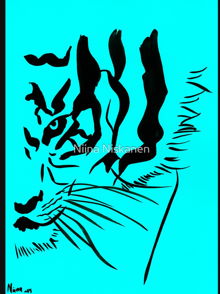 Eye of the Tiger - Black & Turquoise by Niina  Niskanen