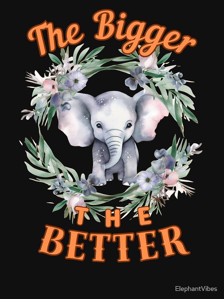 The Bigger, The Better. elephant portrait by ElephantVibes