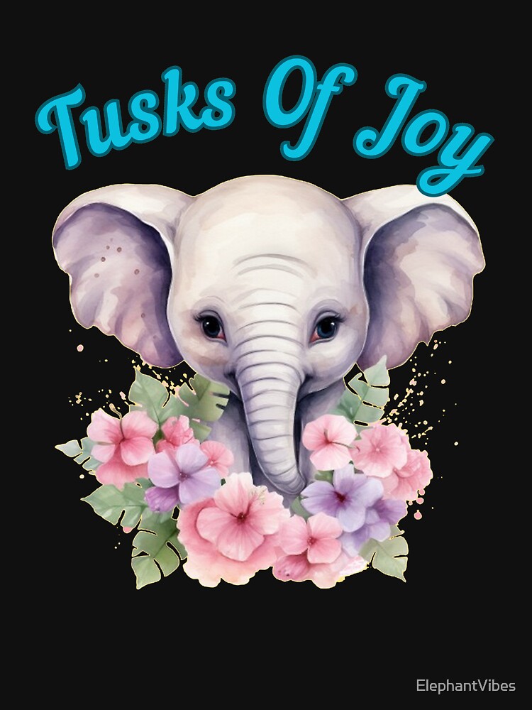 Tusks Of Joy. adorable elephant by ElephantVibes