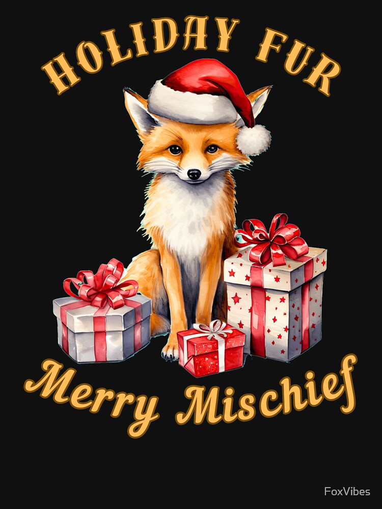 Holiday Fur, Merry Mischief. fox lover by FoxVibes